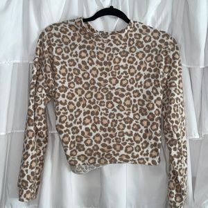 Soft long sleeve animal print size small